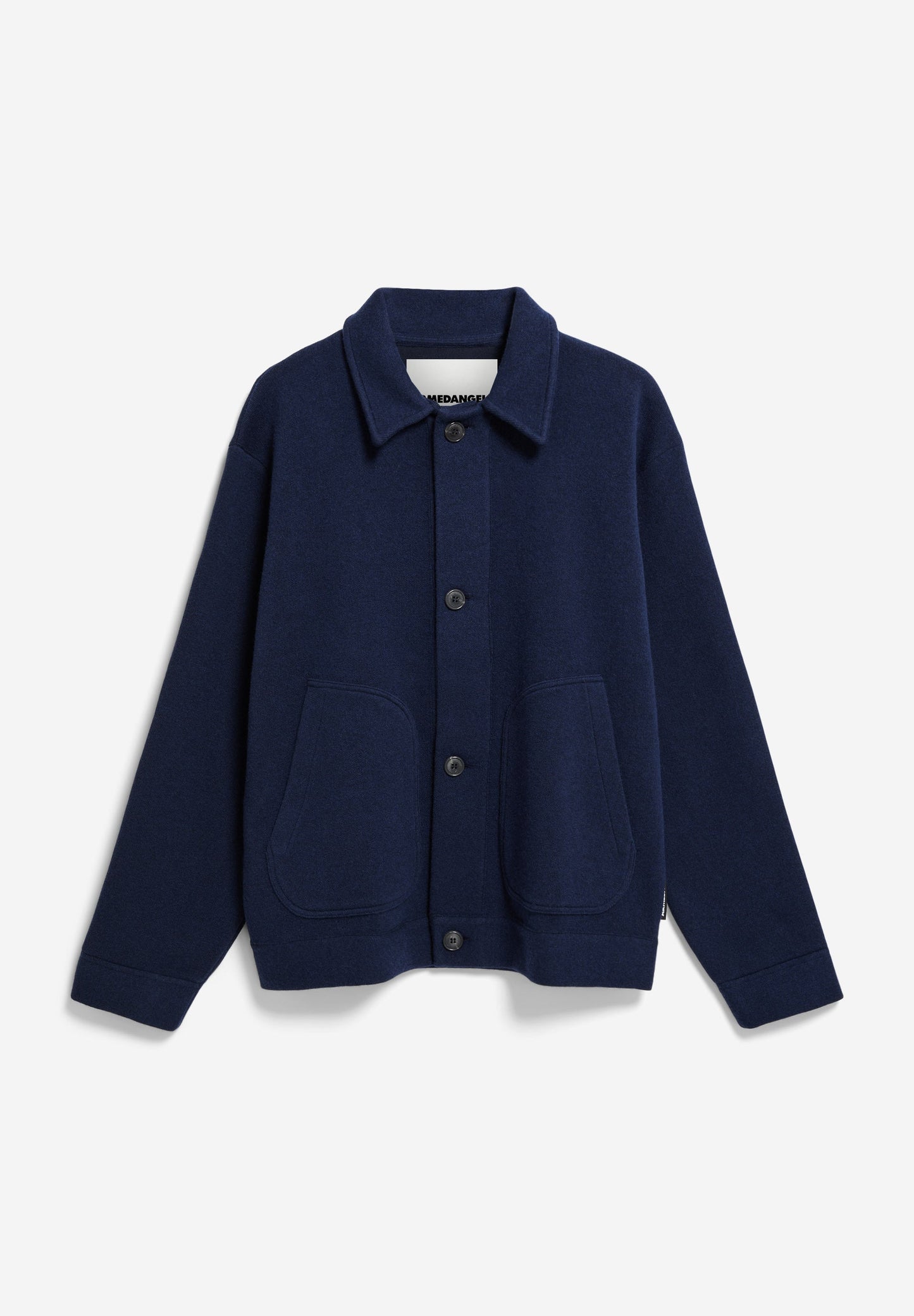 Veste en coton et laine bio | marine "luciaan - night sky"