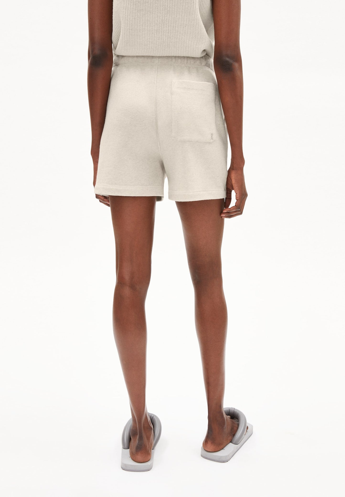 Short beige en coton bio - luziaana light desert melange