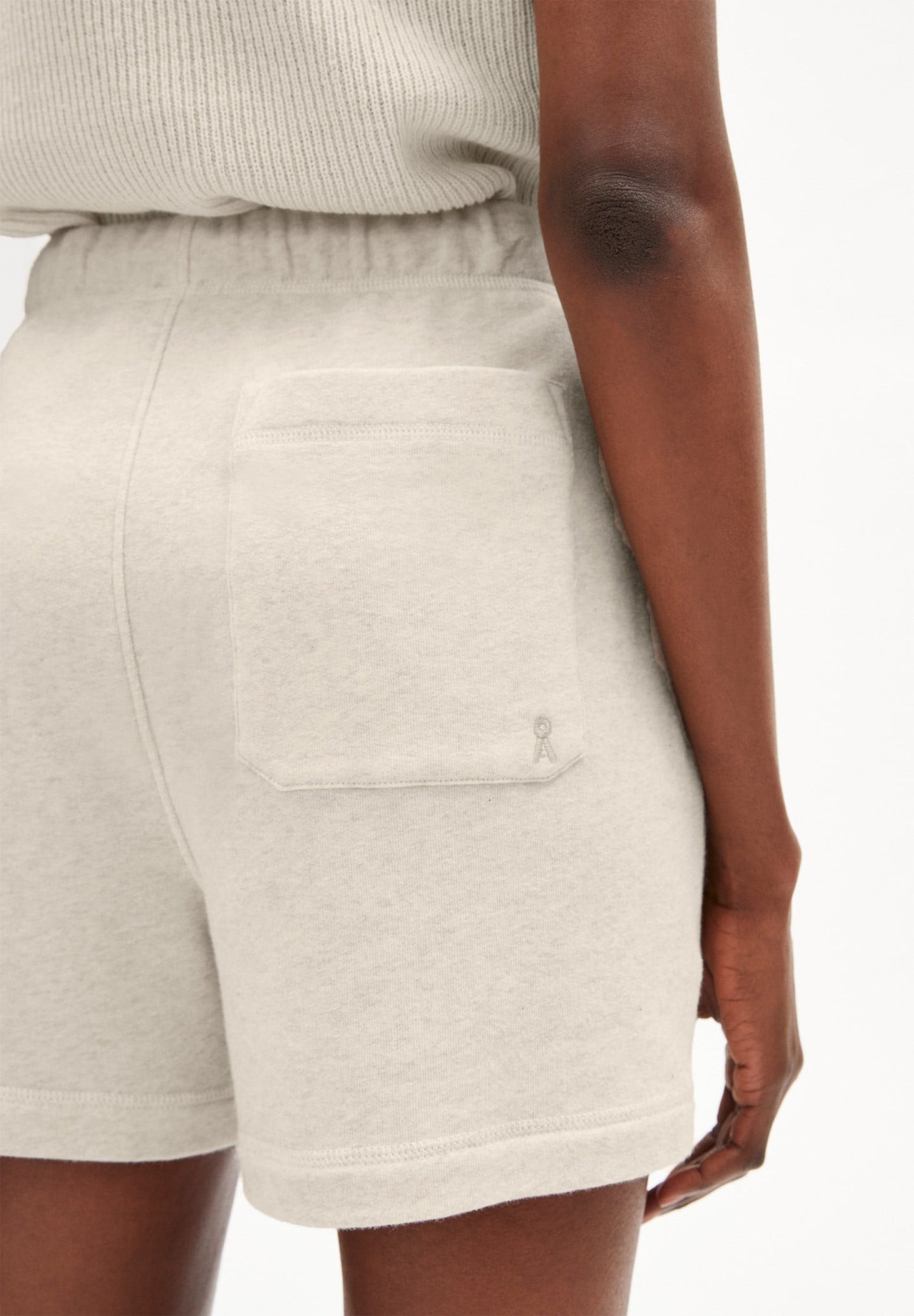 Short beige en coton bio - luziaana light desert melange