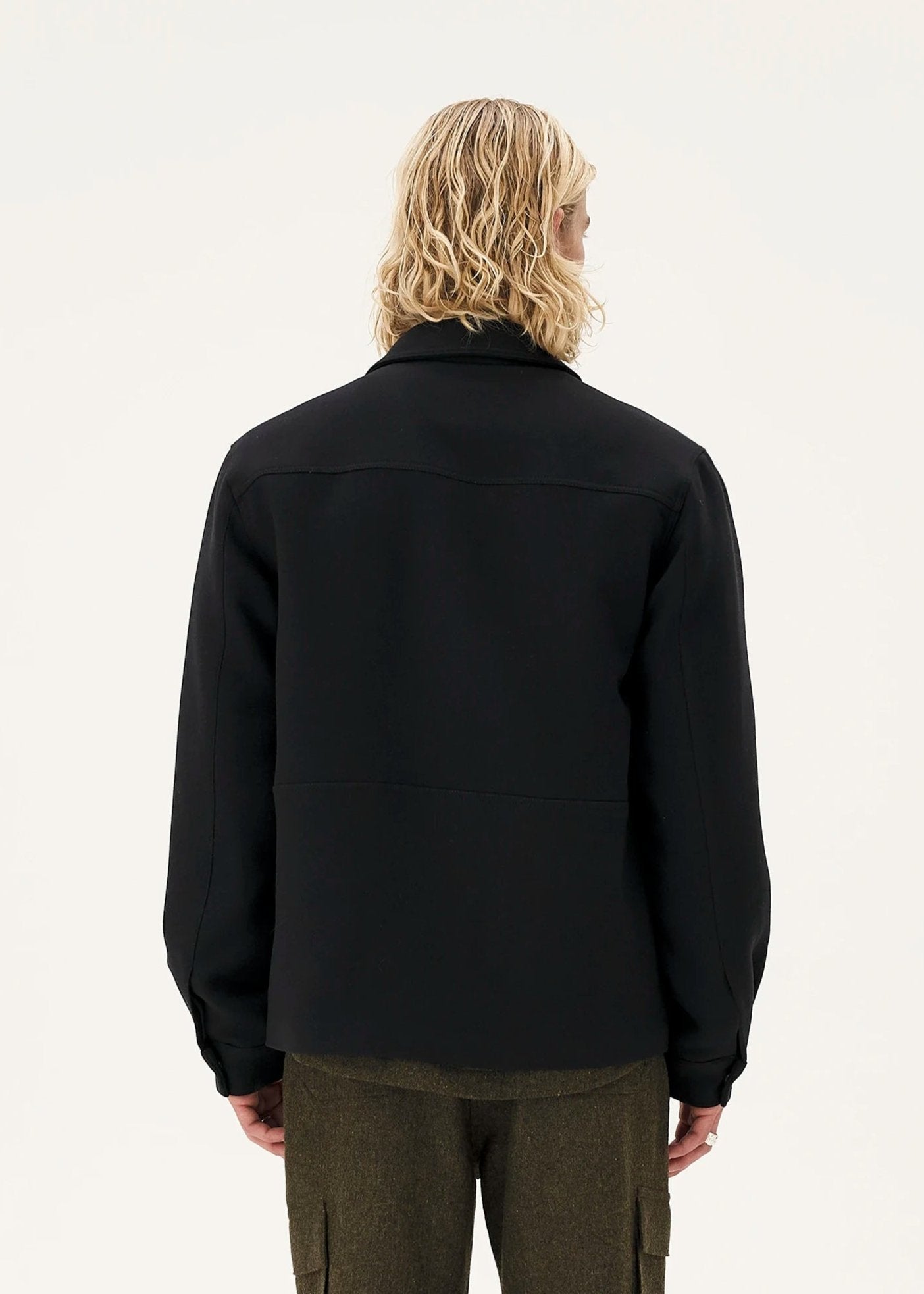 Veste en laine upcyclée | noir "vancouver"