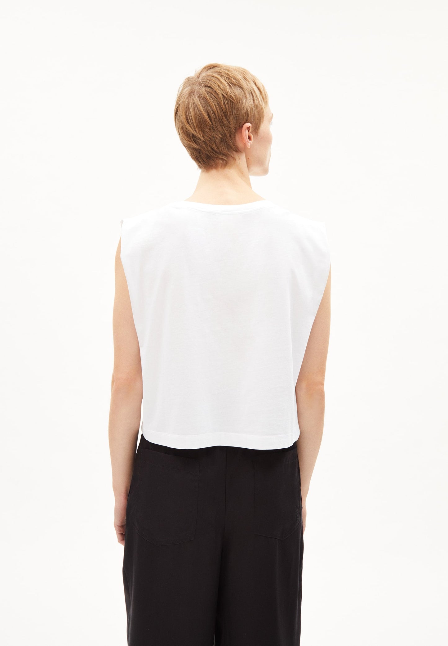 T-shirt blanc en coton bio - maadia white