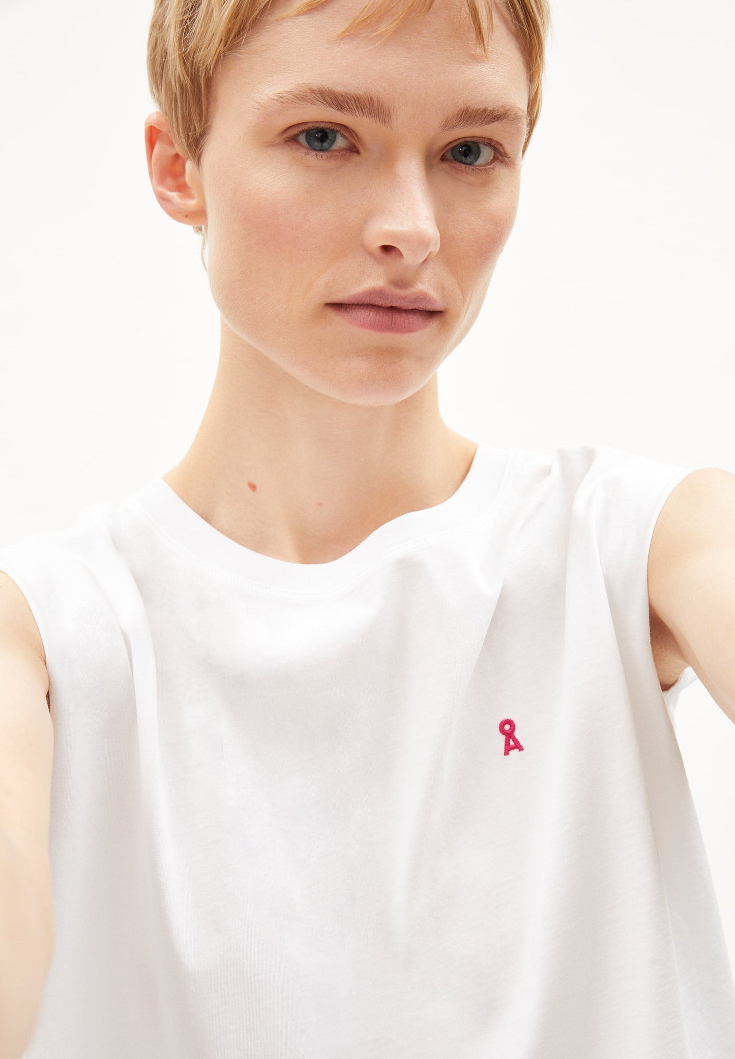 T-shirt blanc en coton bio - maadia white
