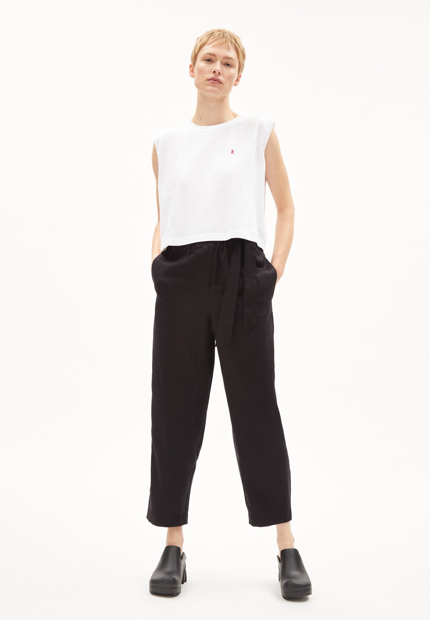 T-shirt blanc en coton bio - maadia white