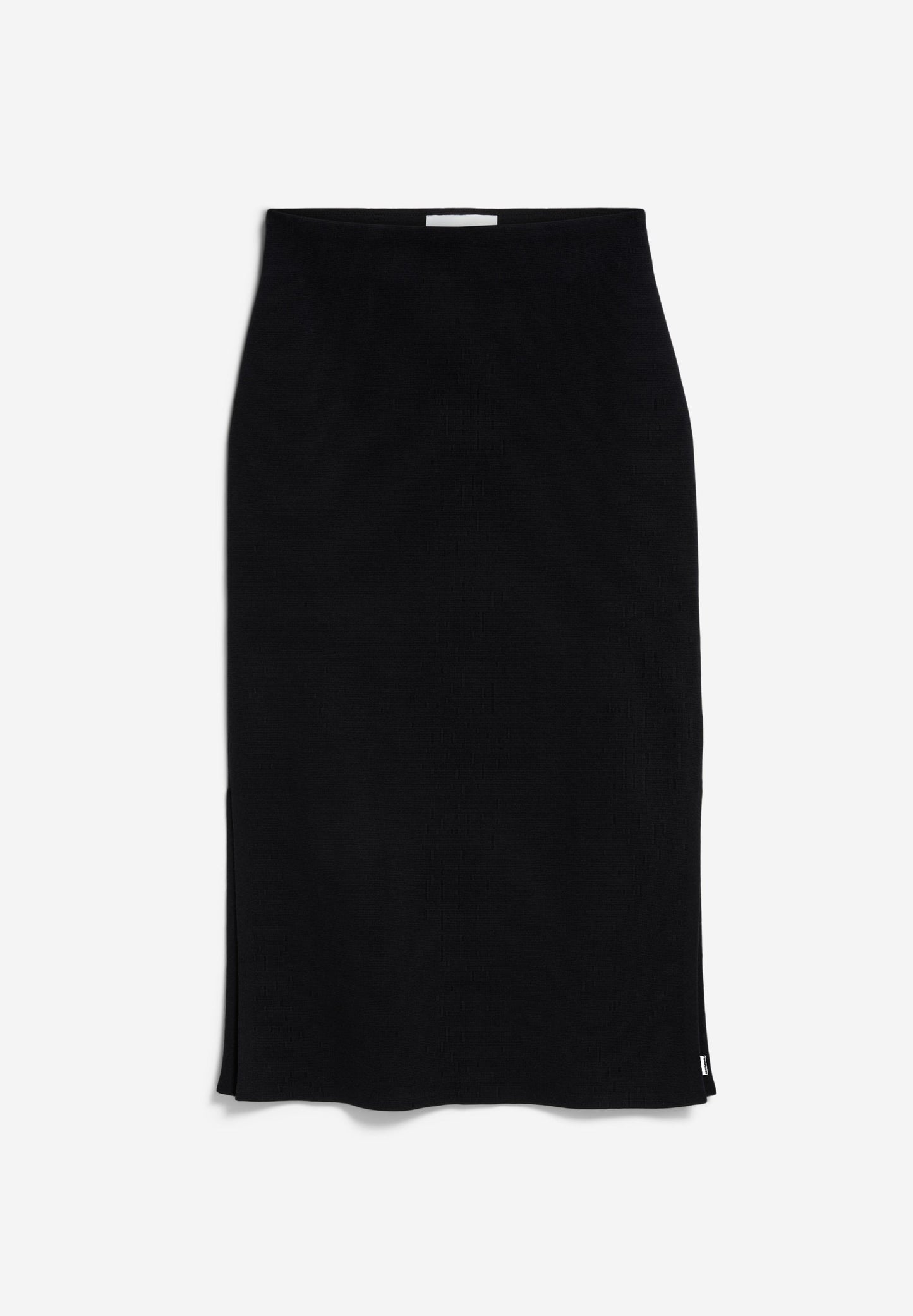 Jupe midi en coton bio | noir "maalin - black"