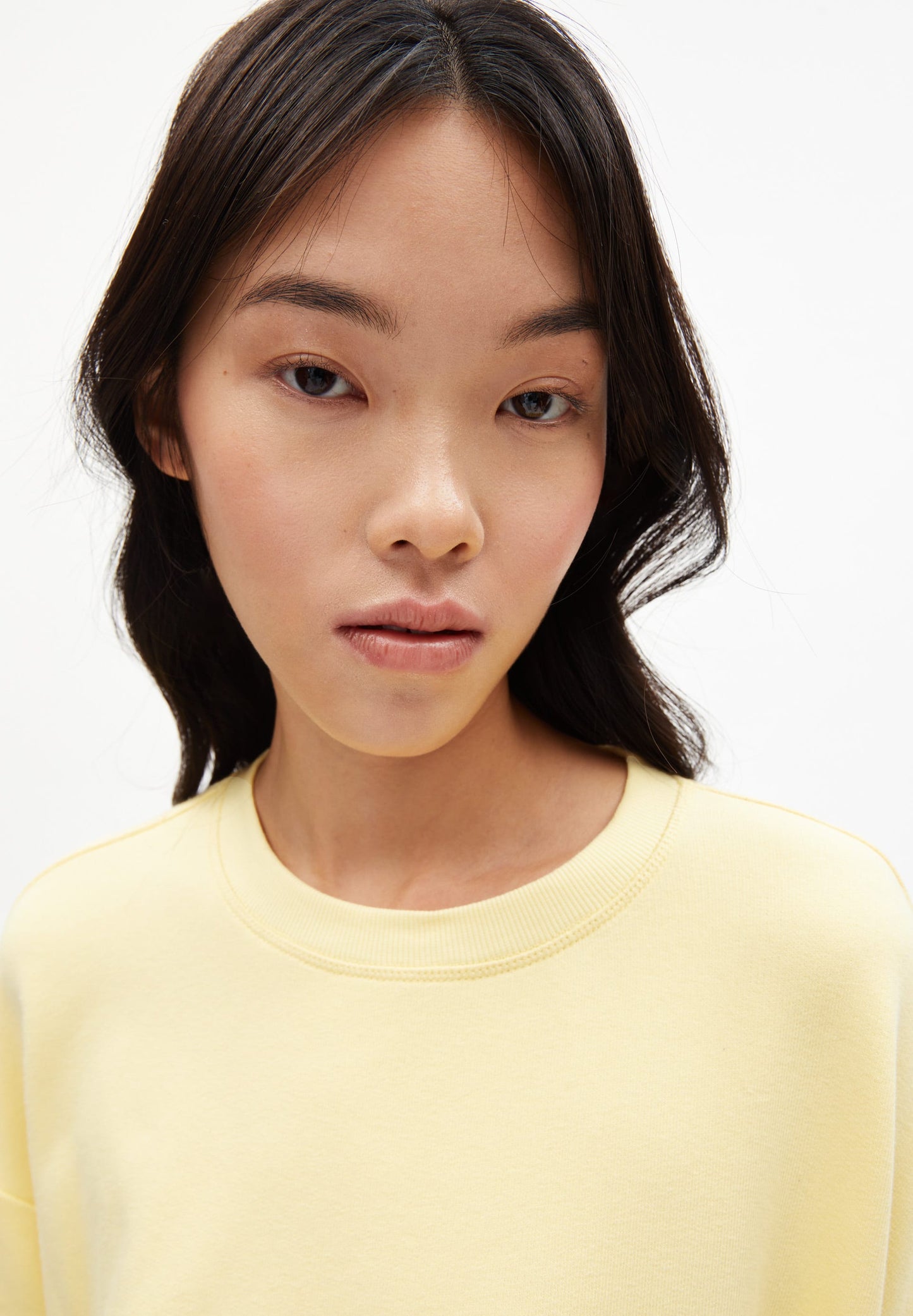 Top ample jaune en coton bio - maarieka straw
