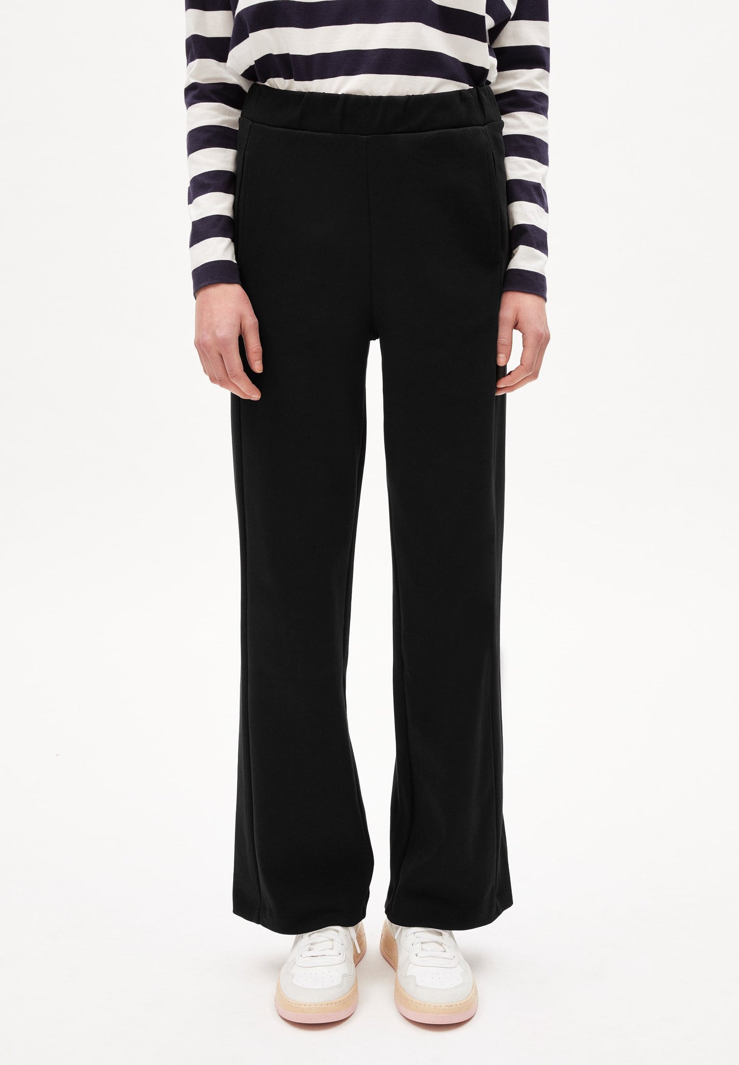 Pantalon ample noir en coton bio - maarle