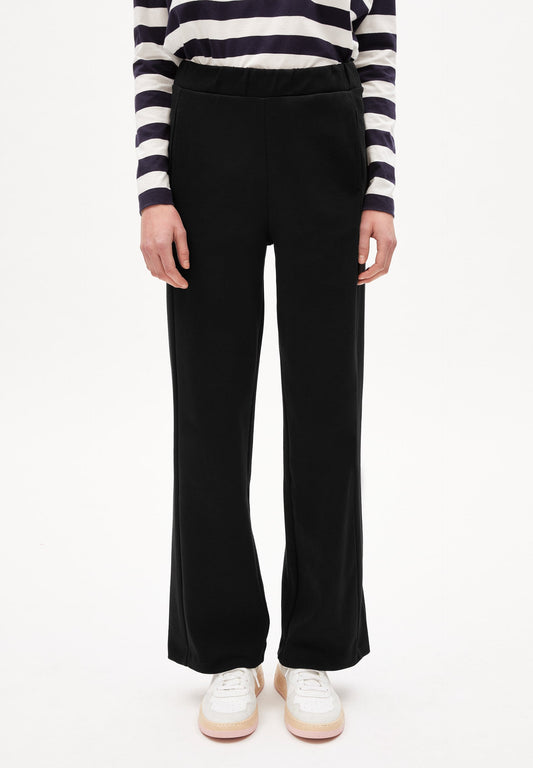 Pantalon ample noir en coton bio - maarle