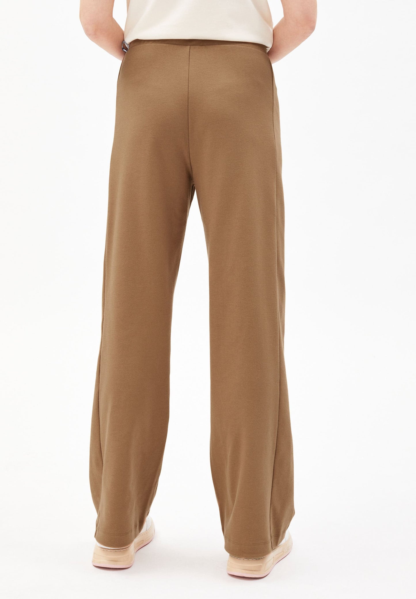 Pantalon ample amande en coton bio - maarle