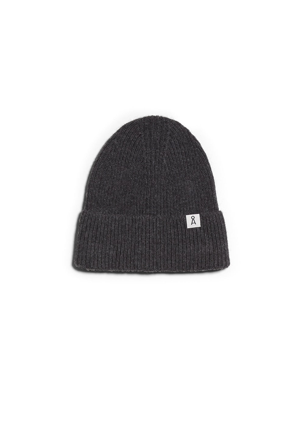 Bonnet gris foncé en coton bio et laine bio -maax