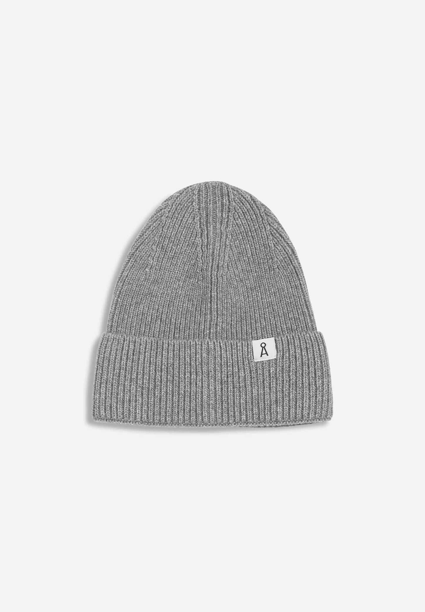 Bonnet gris en laine bio et matières recyclées - maax mid grey mouline