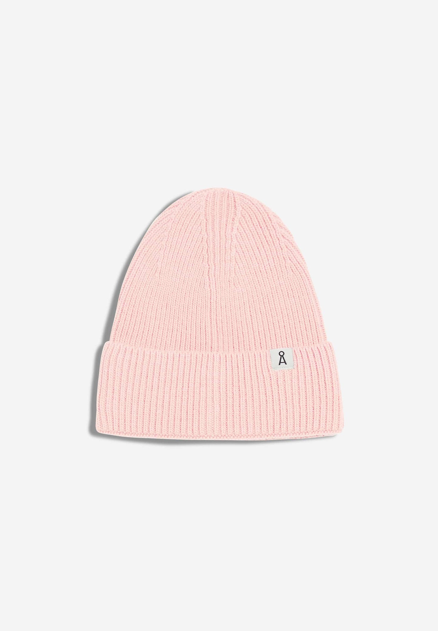 Bonnet rose pâle en laine bio et recyclée - maax rose quartz