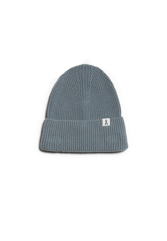 Bonnet vert d'eau en coton bio et laine bio - Maax