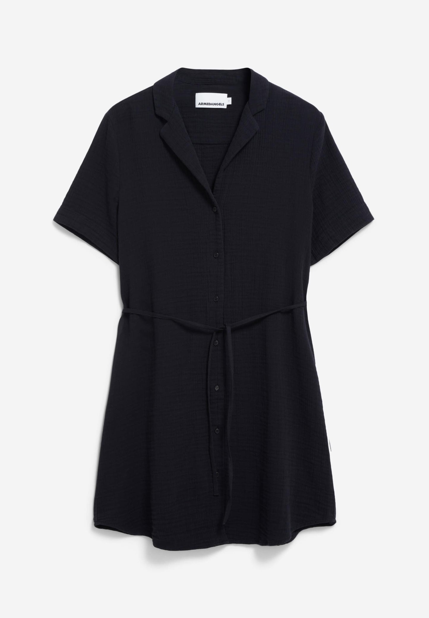 Robe en gaze de coton bio | noir "mabelaa musselin - black"