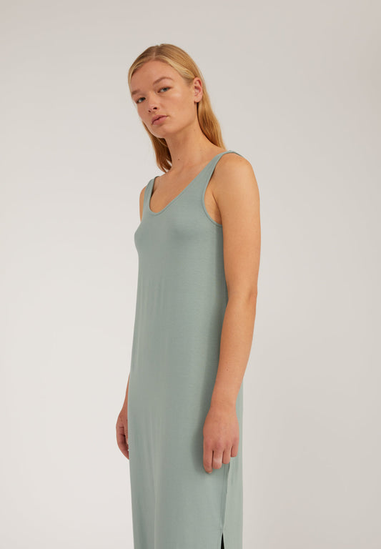 Robe longue vert d'eau en lenzing - Madalenaa