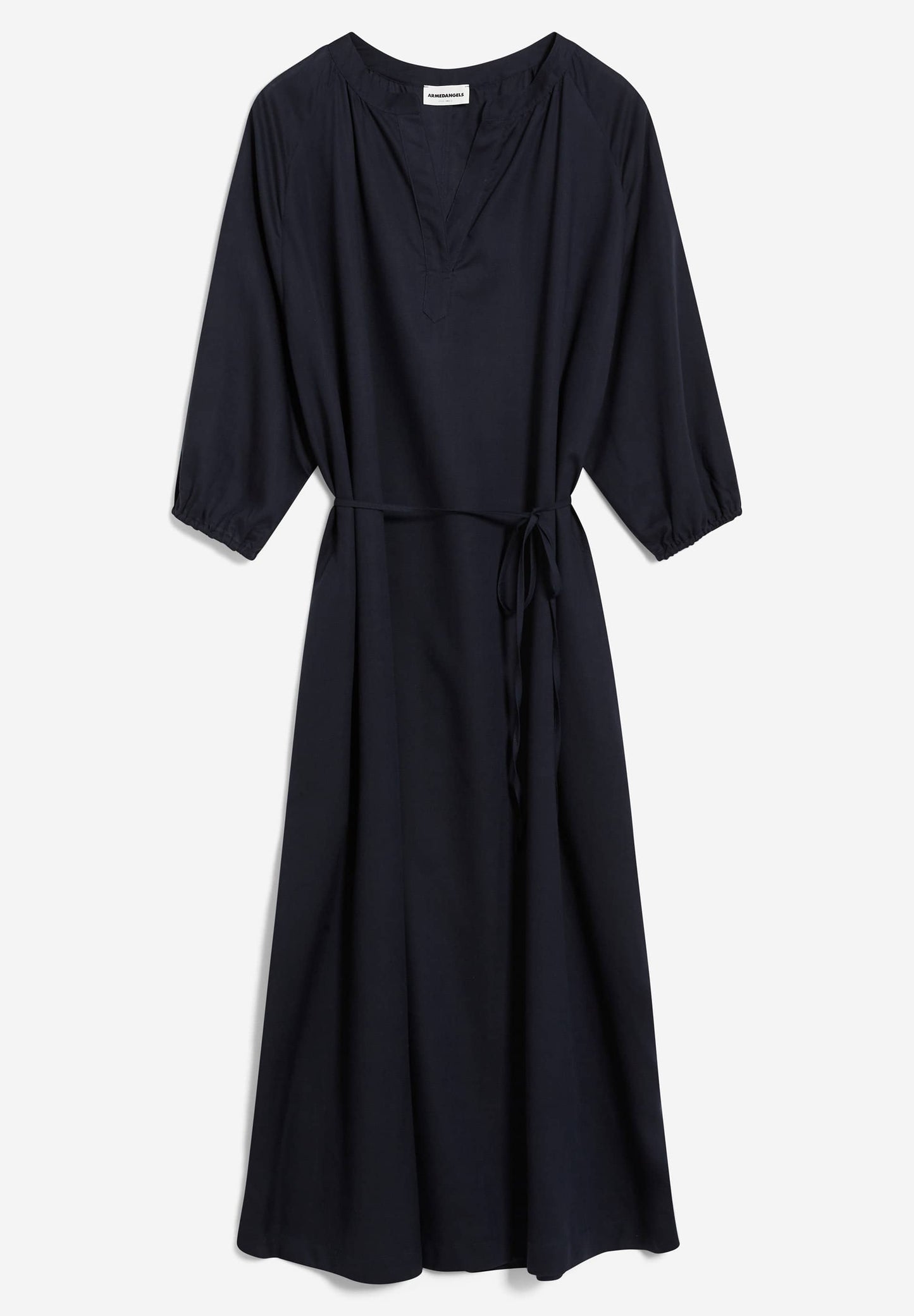 Robe longue marine en tencel - madithaa night sky