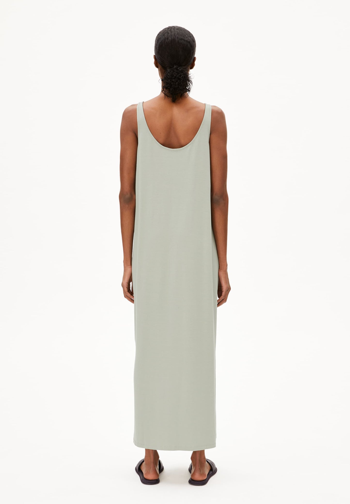 Robe en coton biologique | vert "maeliaa solid - seagreen"