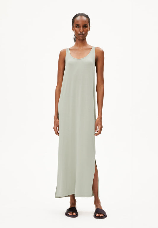 Robe en coton biologique | vert "maeliaa solid - seagreen"