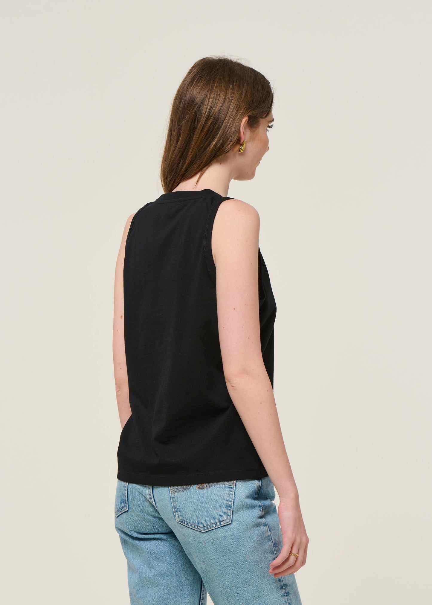 Débardeur en coton bio | noir