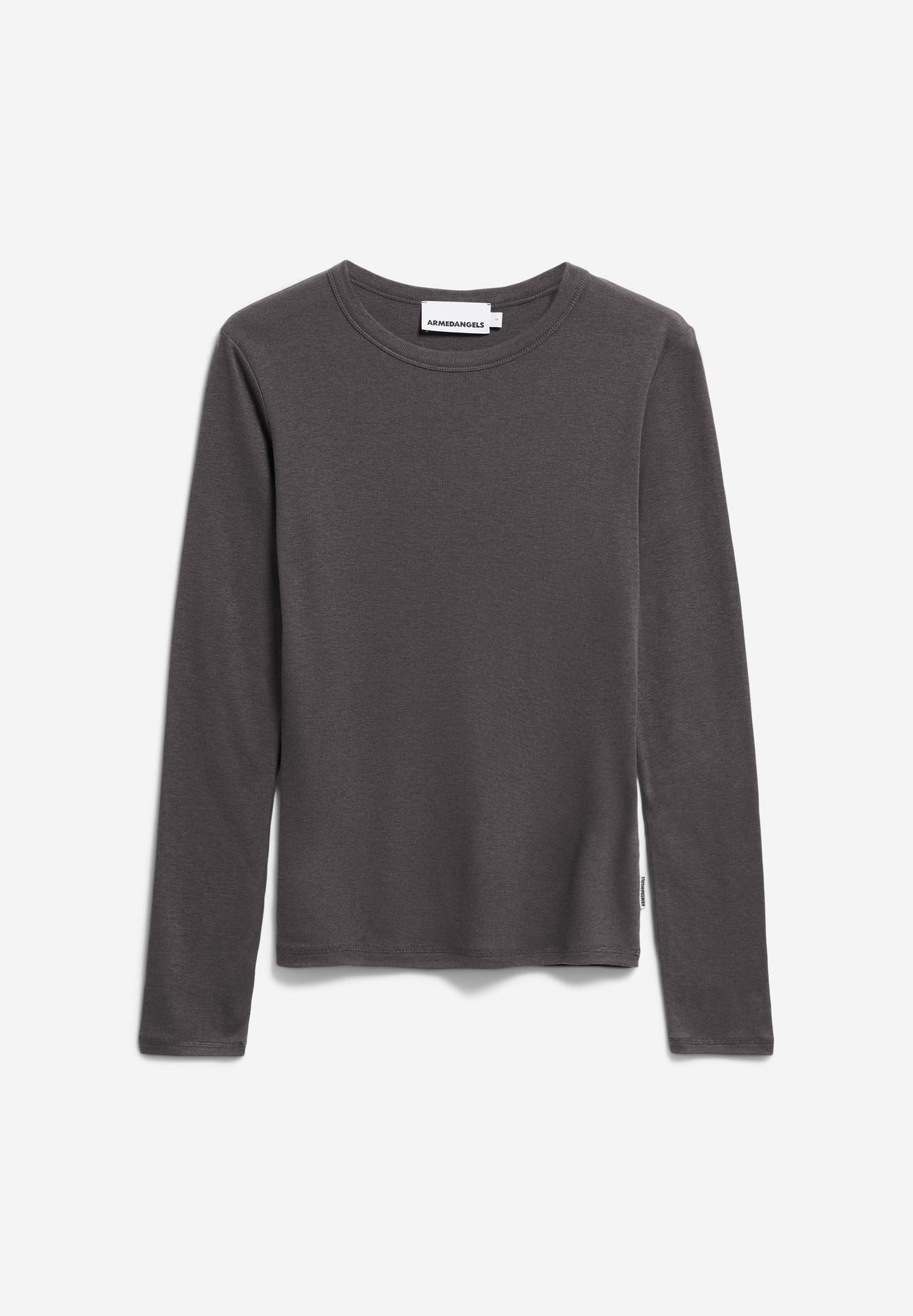 T-shirt manches longues en tencel et laine bio | gris "maiaa luannaa - iron cast"