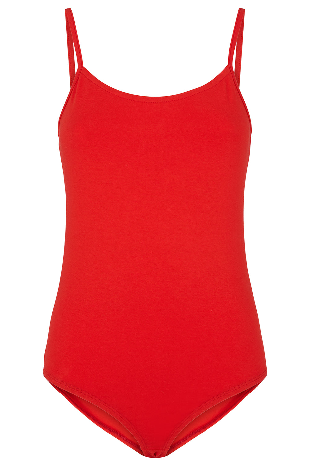 Body rouge en coton bio - marika bodysuit red