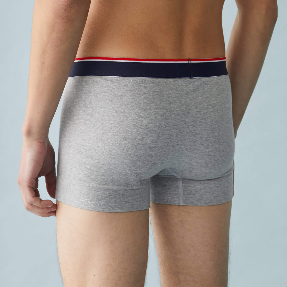 Boxer made in France en coton bio | gris "marius plus gris chine"