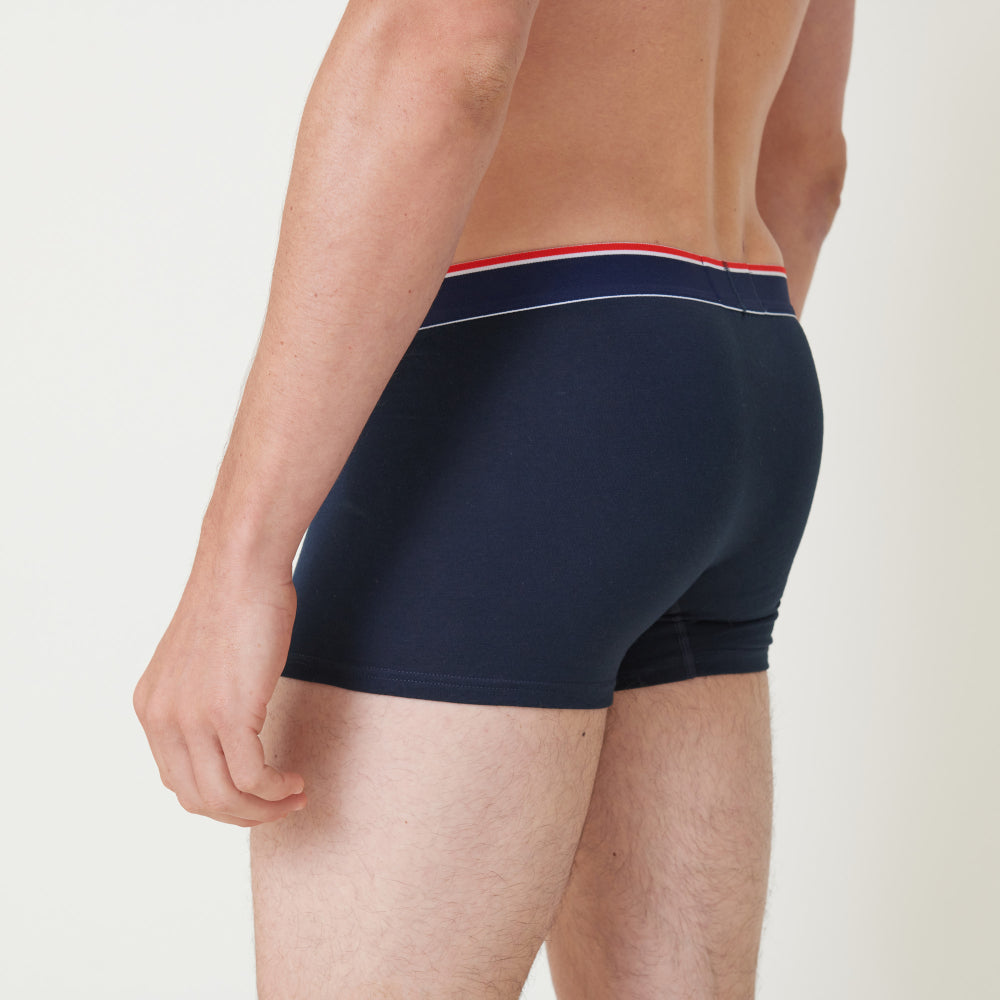 Boxer made in France en coton bio | marine "marius plus marine lsf"