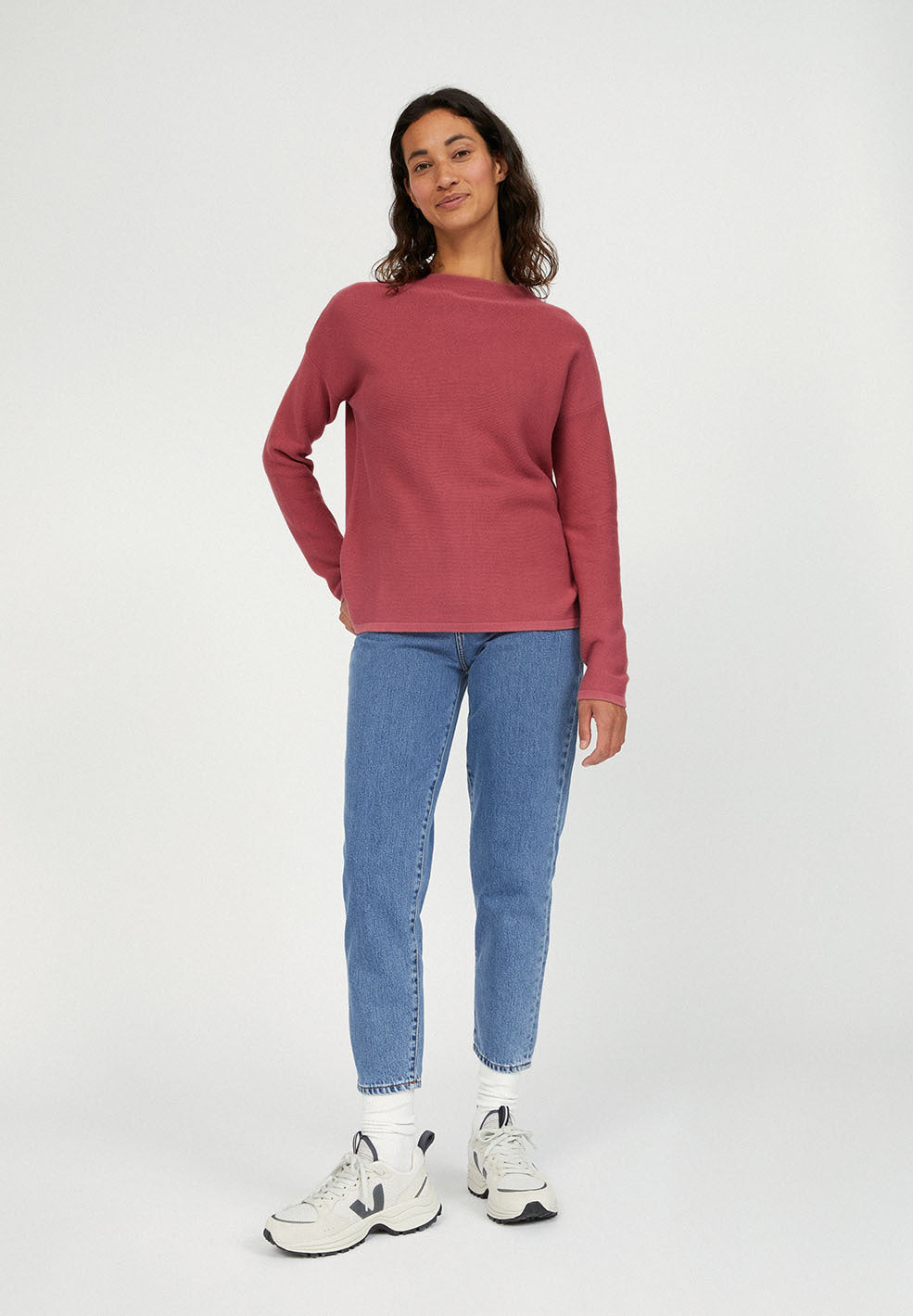 Pull rose en coton bio - Medinaa