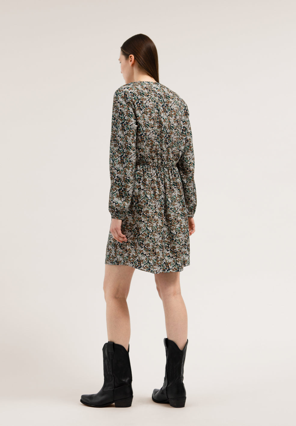 Robe cache-coeur fleurie en lenzing - Megan heather
