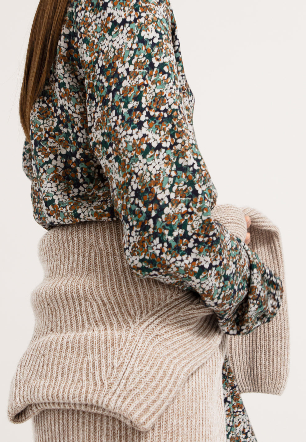 Robe cache-coeur fleurie en lenzing - Megan heather