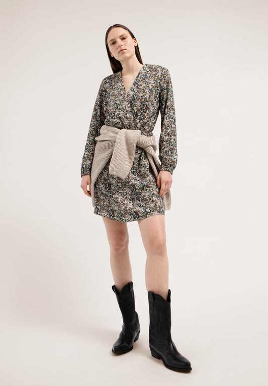 Robe cache-coeur fleurie en lenzing - Megan heather