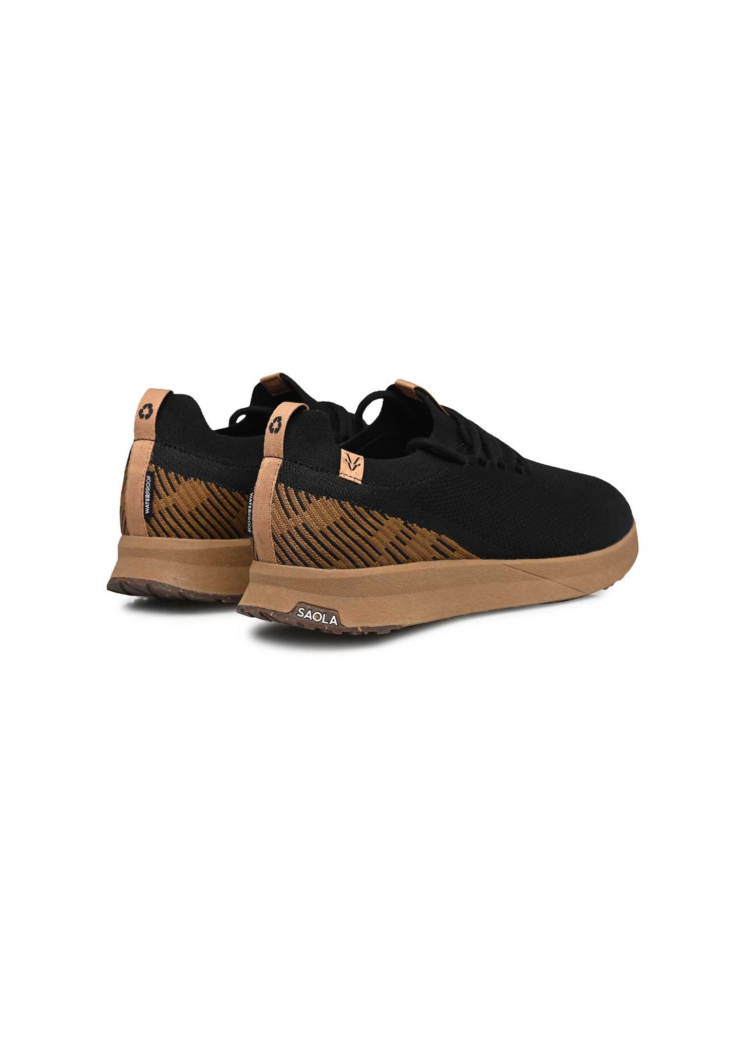 Baskets en matières recyclées | noir "tsavo m 2.0 waterproof - black"