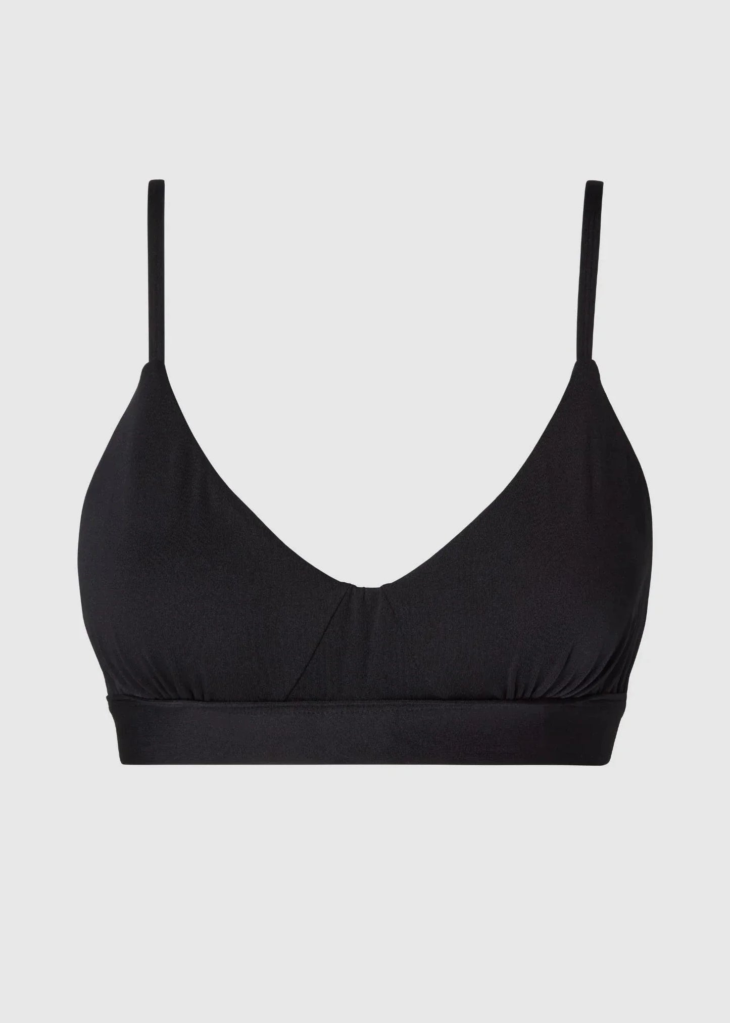 Soutien-gorge en matières recyclées | noir "micro scoop bra - black"