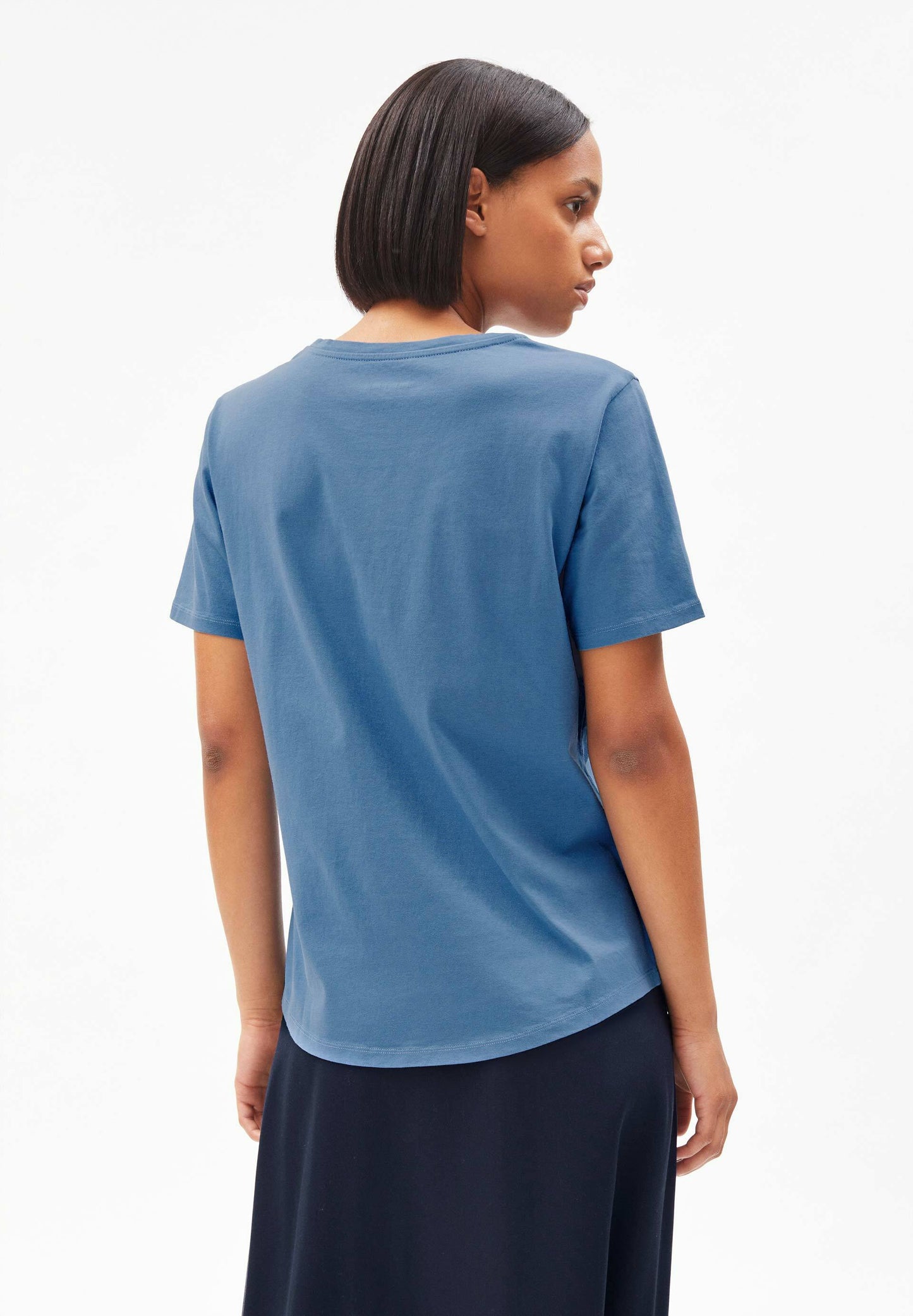 T-shirt bleu ciel en coton bio - minaa cloudbusting