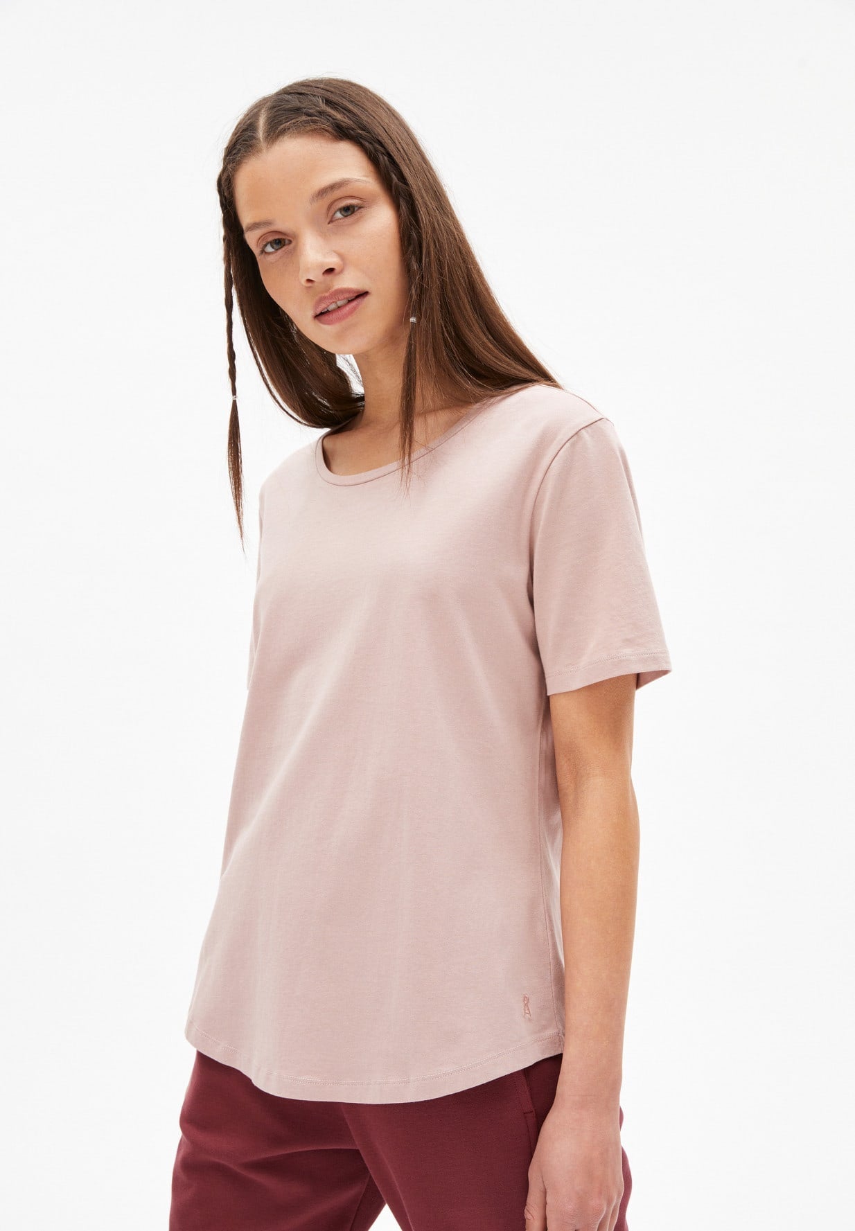 T-shirt rose en coton bio - Minaa kinoko