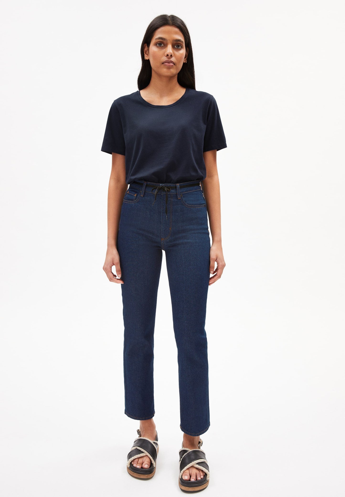 T-shirt bleu en coton bio - Minaa night sky