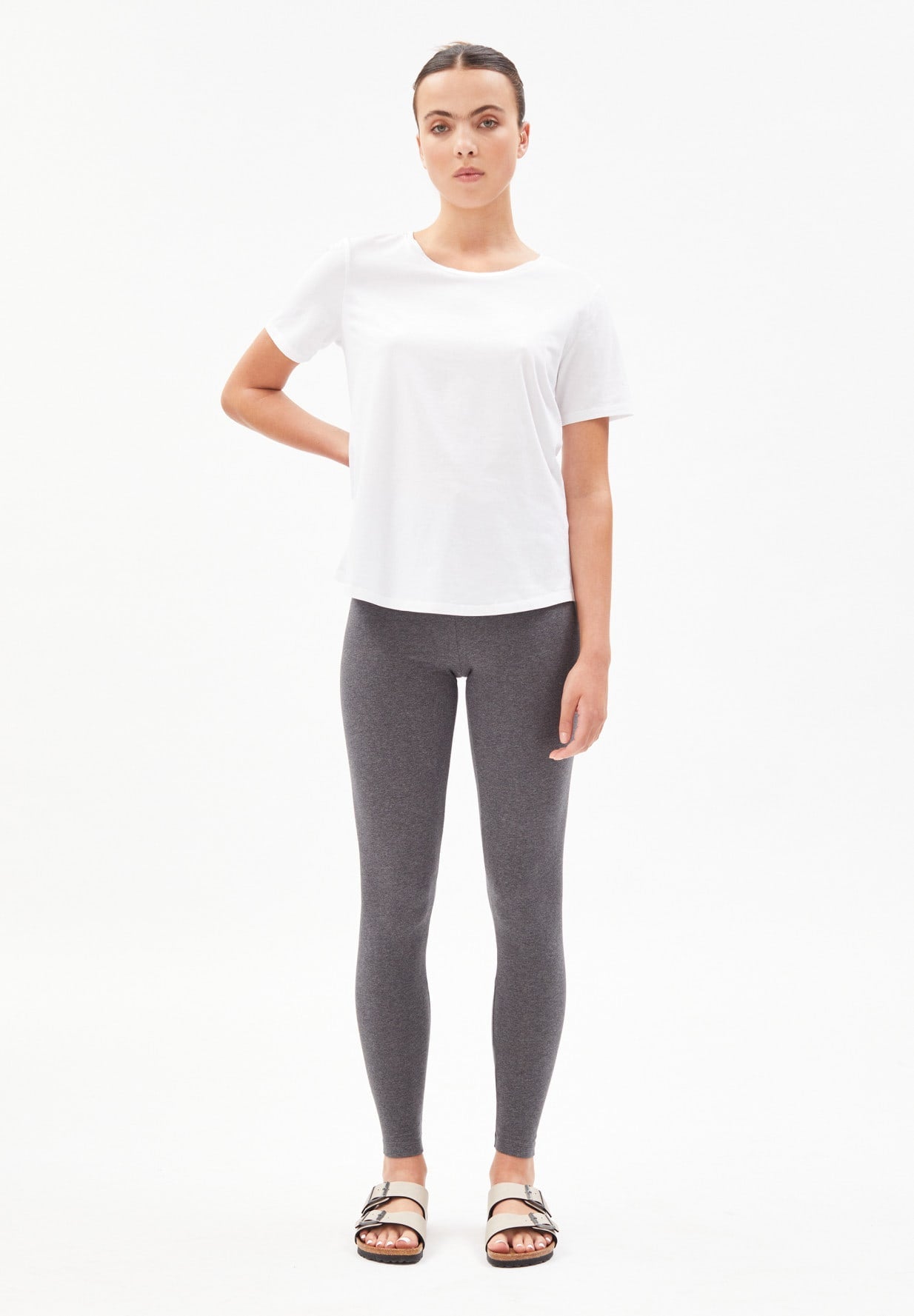 T-shirt blanc en coton bio - Minaa white
