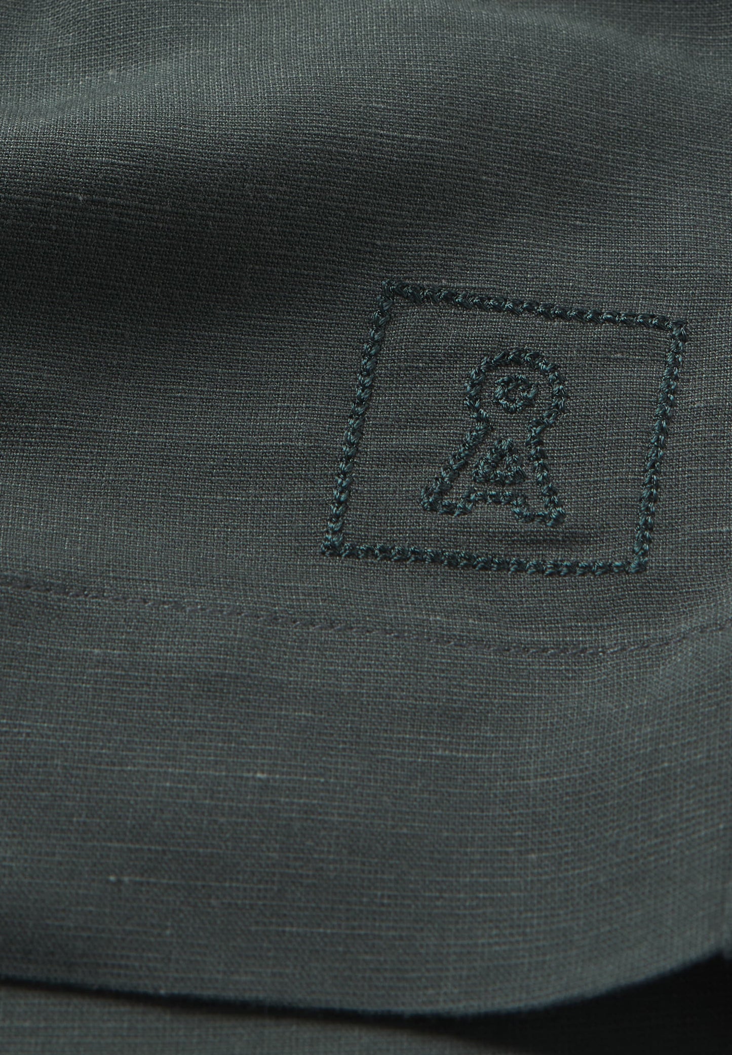 Short ample en viscose et lin | gris "mirenaa lino space steel"