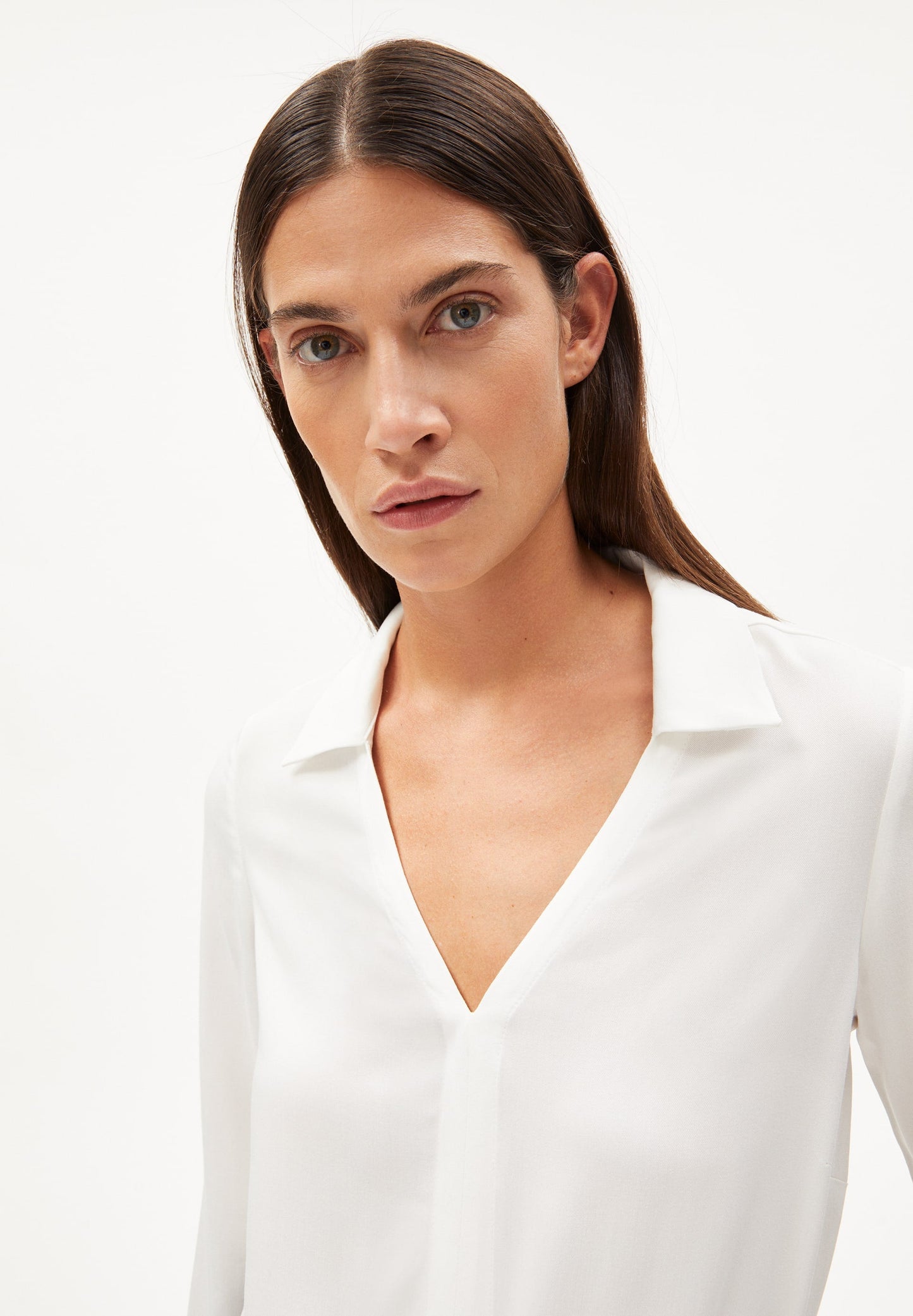 Chemisier blanc en lenzing - MIUNAA