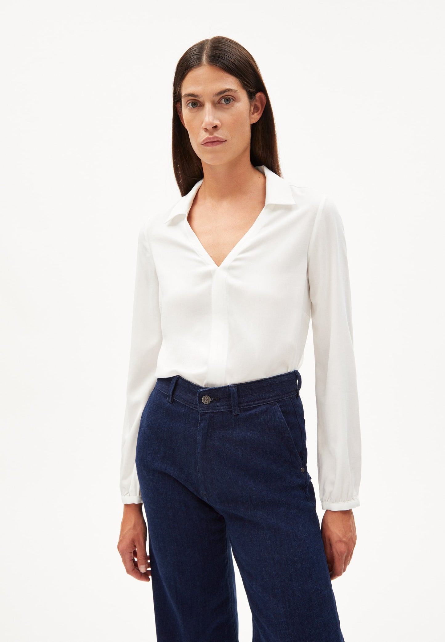 Chemisier blanc en lenzing - MIUNAA