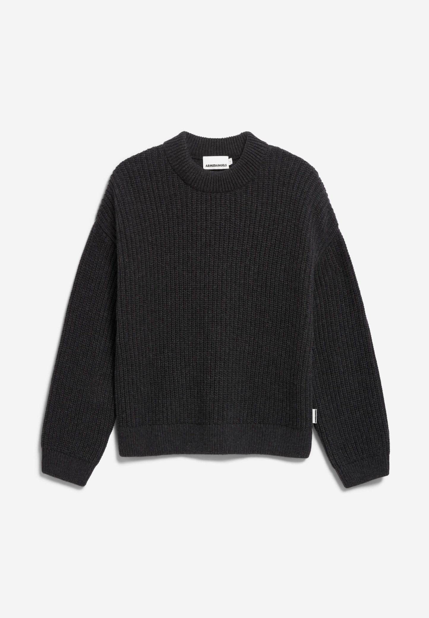 Pull en laine et coton biologique | gris "miyaar solid - steel melange"