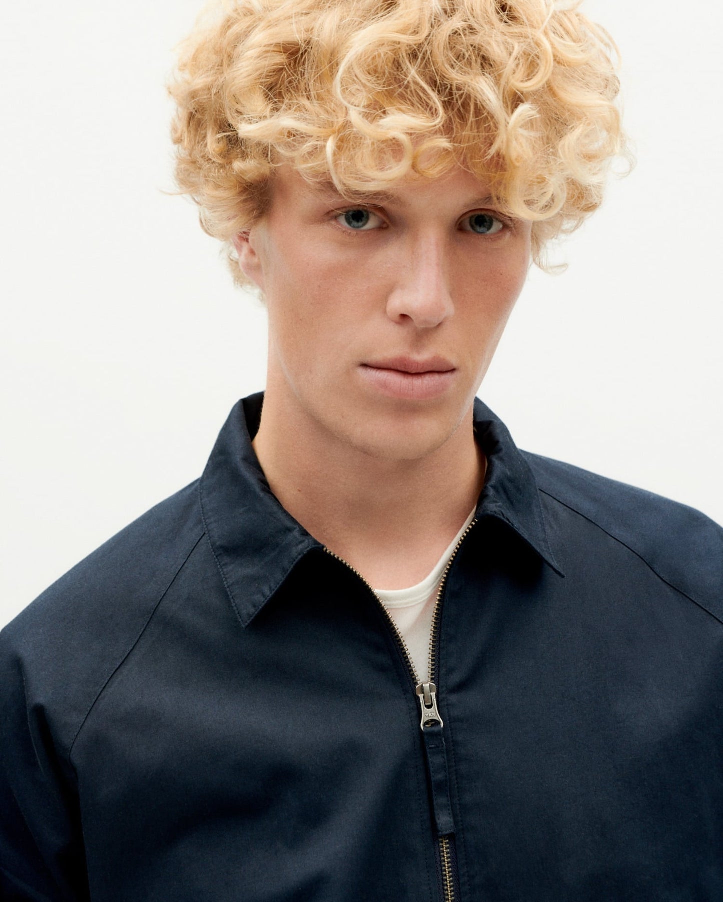 Veste zippée en coton bio | Marine "navy dragonfly jacket"