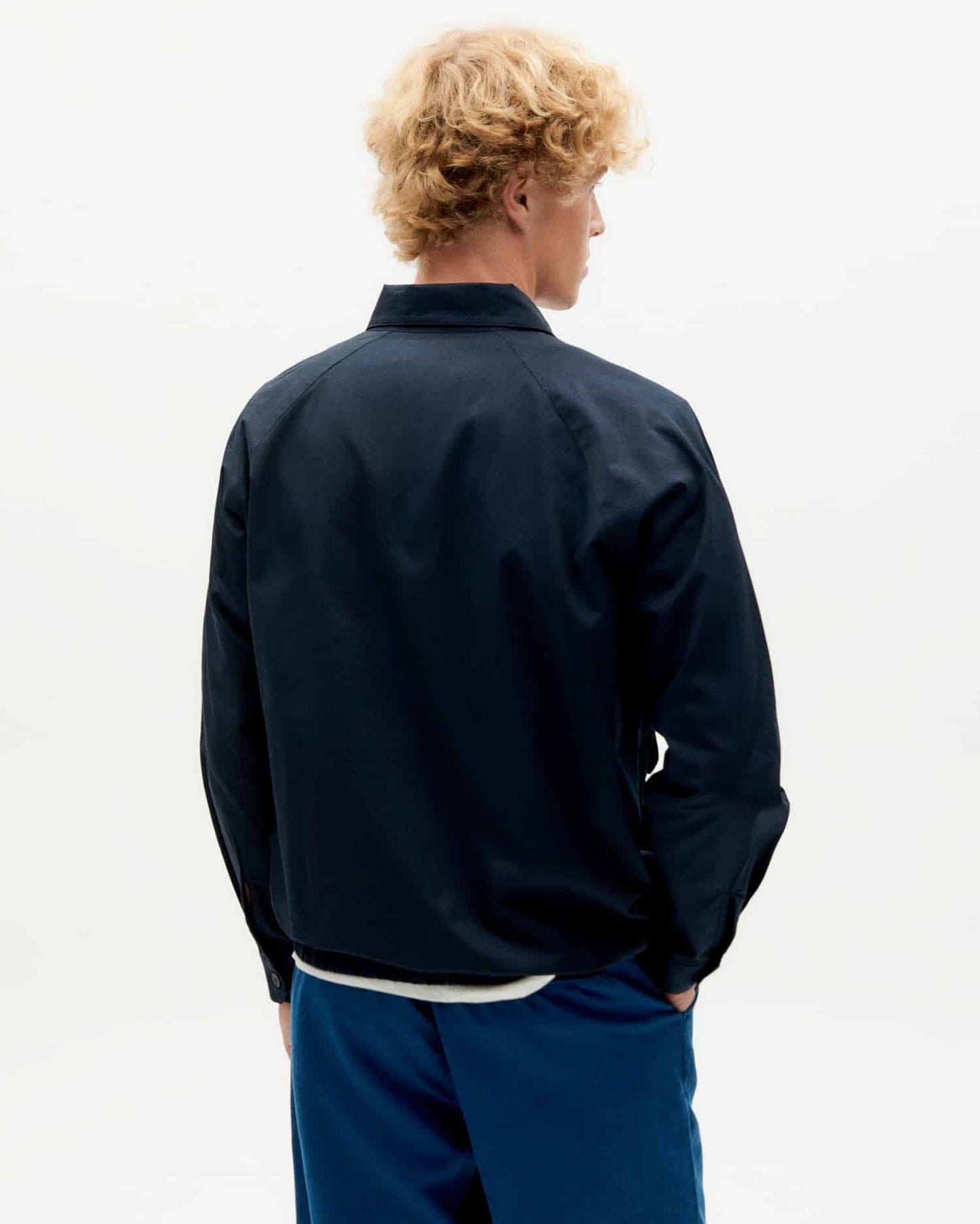 Veste zippée en coton bio | Marine "navy dragonfly jacket"