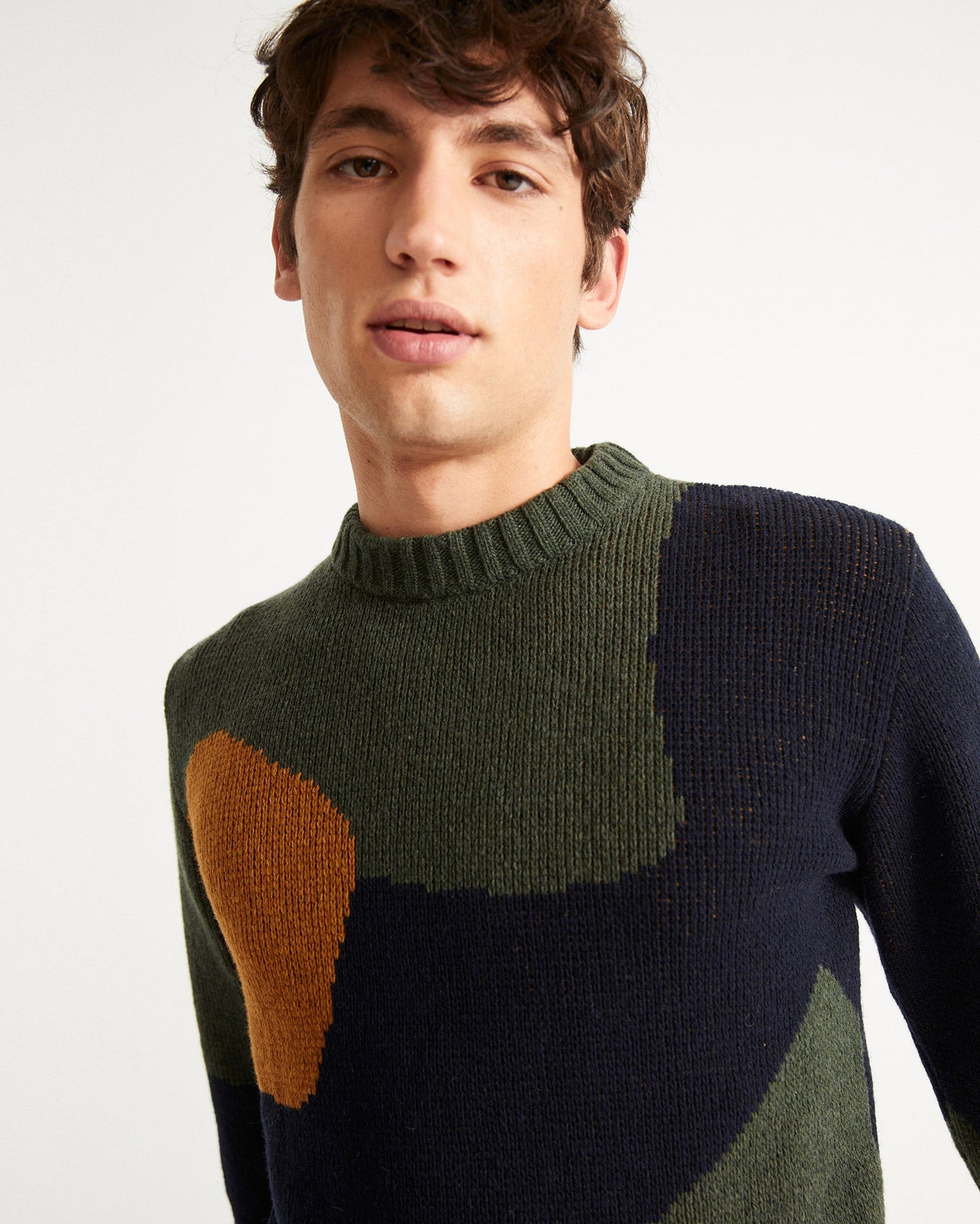 Pull graphique multicolore en laine certifiée - Khem multicolors
