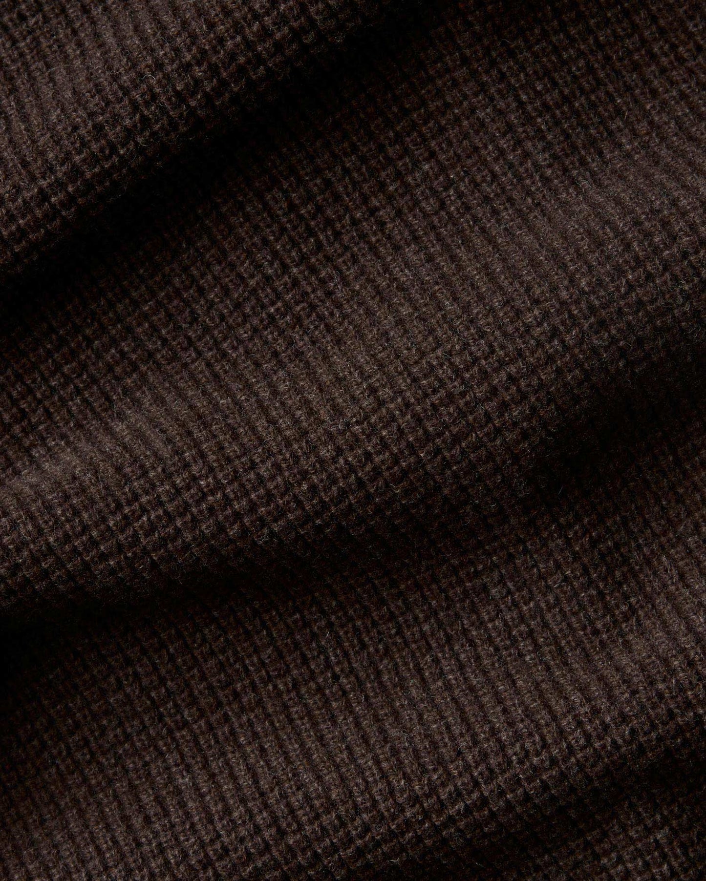 Pull col zippé en laine certifiée | marron "brown helio knitted sweater"