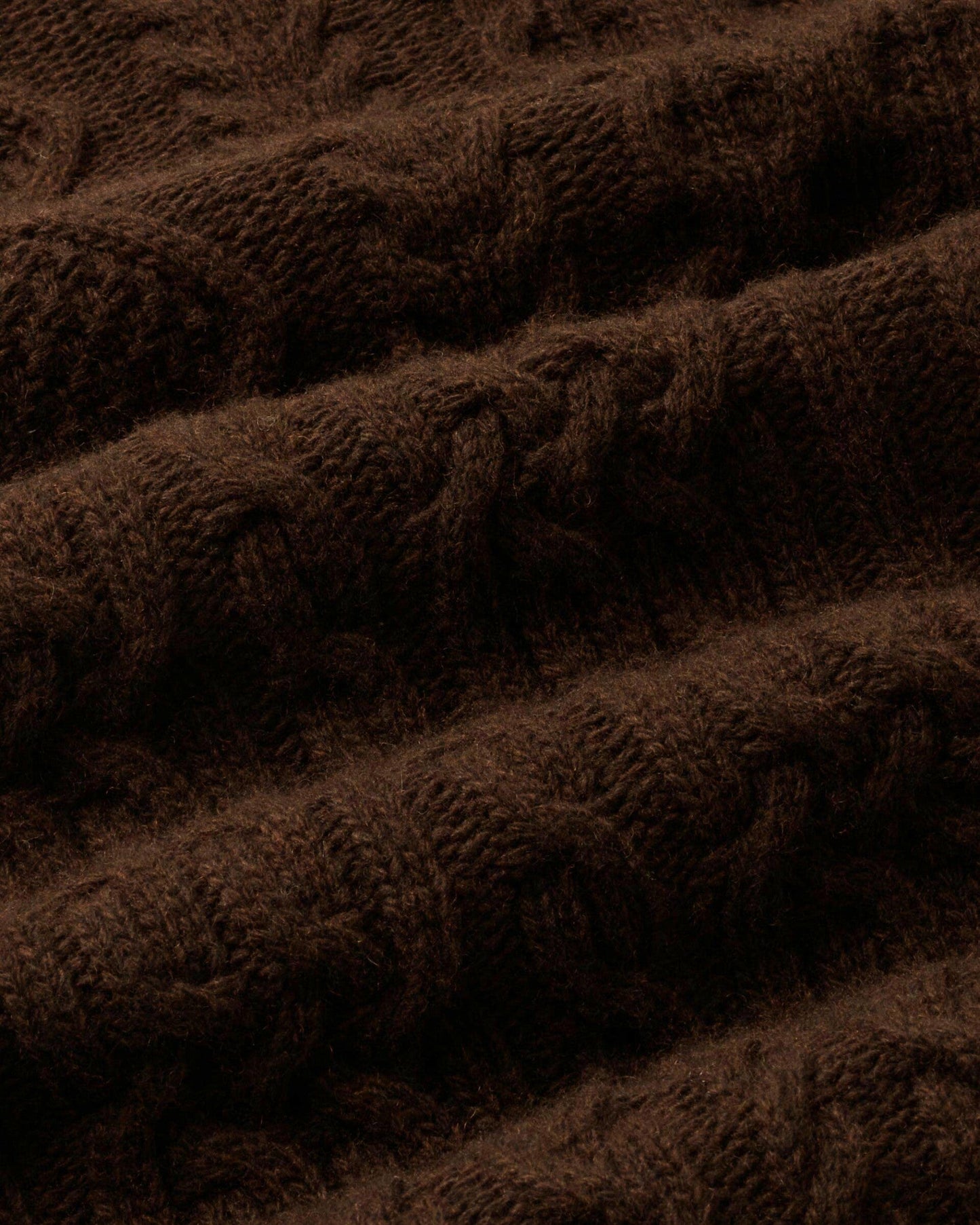 Pull col rond en laine certifiée | marron "brown rasta knitted sweater"