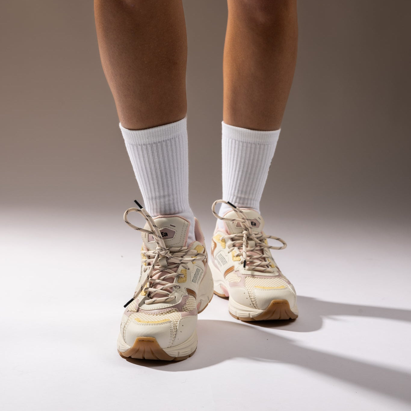 Baskets vegan | Gen8 - corn x pineapple - brown yellow - camel & pink