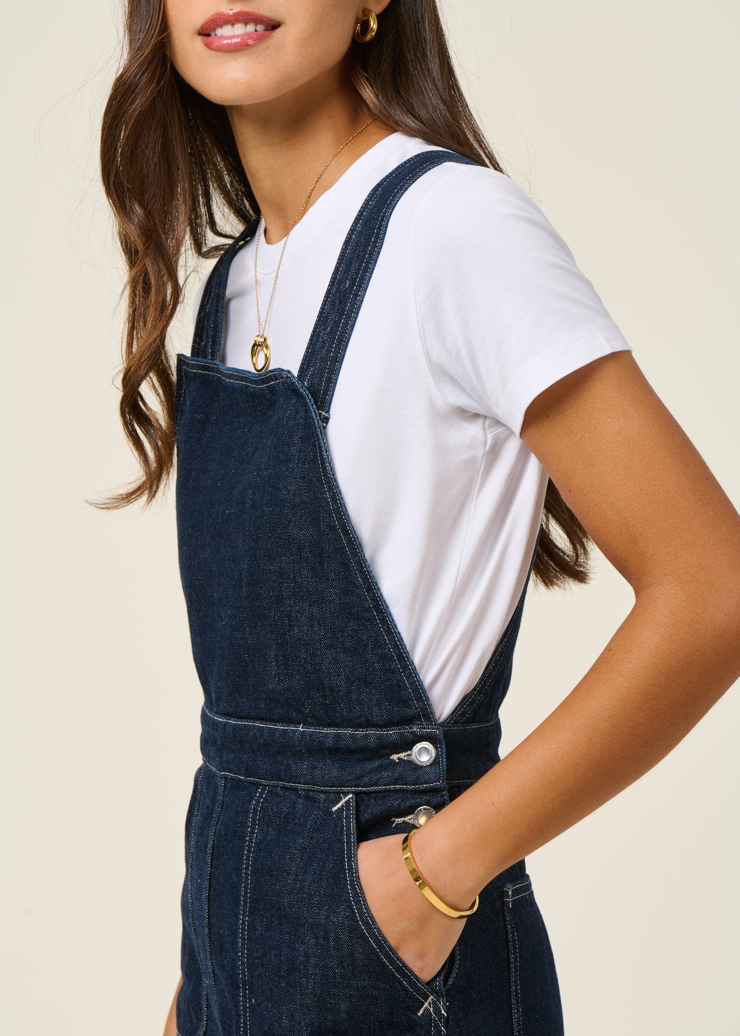 Robe denim en coton biologique | bleu "malwa workwear denim dress - dark blue"