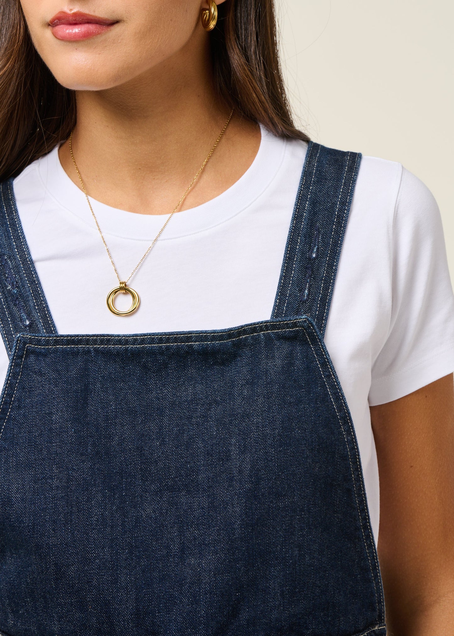 Robe denim en coton biologique | bleu "malwa workwear denim dress - dark blue"