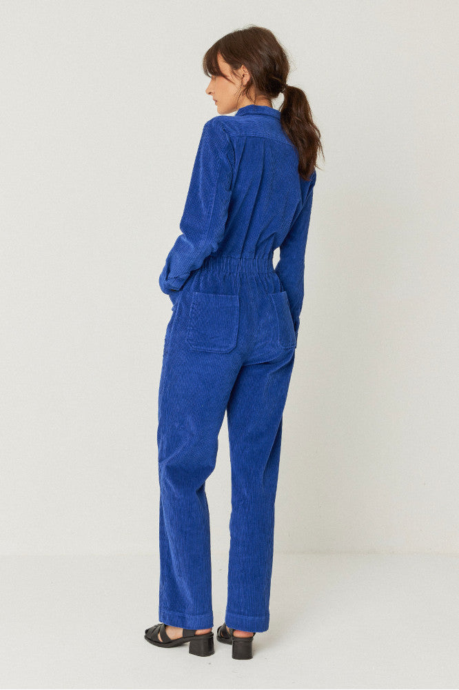 Combinaison en coton biologique | bleu "mono argi indigo blue"