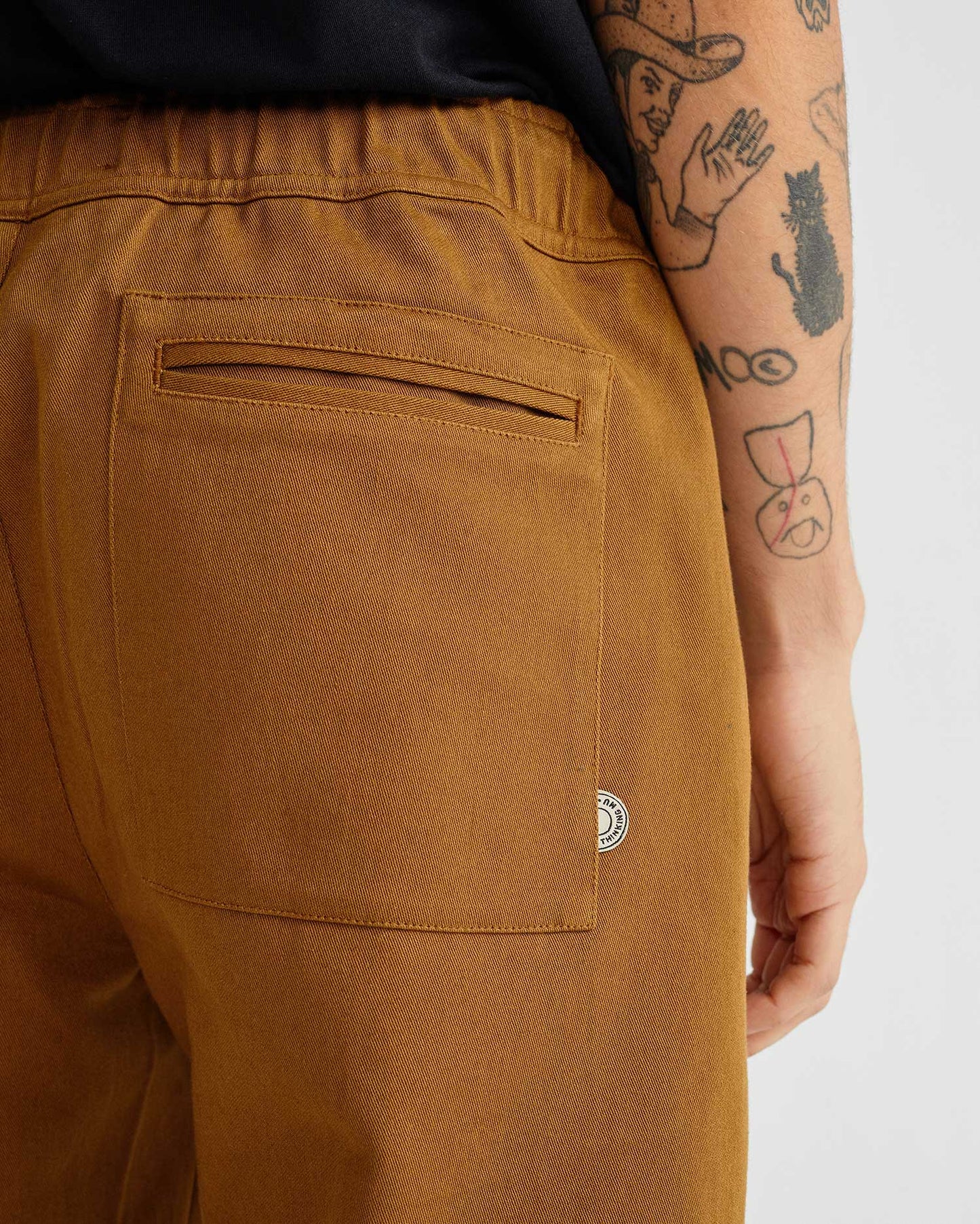 Pantalon ample camel en coton bio - Travel